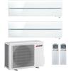 MITSUBISHI ELECTRIC CONDIZIONATORE MITSUBISHI KIRIGAMINE STYLE BIANCO PERLA DUAL SPLIT 9000+18000 BTU INVERTER R32 MXZ-3F68VF A++ WIFI