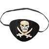 W WIDMANN MILANO Party Fashion Widmann 09831 Pirate Occhiali, Unisex - Adulto, Nero/Bianco, Taglia Unica