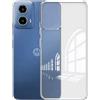 USLIM ULTRA SLIM CUSTODIA TPU SILICONE 0,3MM COVER CASE PER MOTOROLA MOTO G45 TRASPARENTE
