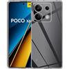 USLIM ULTRA SLIM CUSTODIA TPU SILICONE 0,3MM COVER CASE PER POCO X6 5G TRASPARENTE