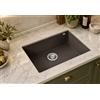 Elleci Lavello Elleci Incasso 1 vasca 58x44 Quadra 110 Sottotop Keratek Cocoa LKQ11087BSO