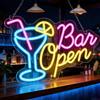 DAJASD Insegna Luminosa Cocktail, 42x27CM Luce per Insegne al Neon a LED, Insegne Luminose Bar da USB Insegne Luminose Neon per camera da letto Casa Bar Club Cucina Hotel Matrimonio Compleanno Ristora