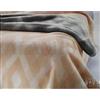 SOMMA ALAMBRA MORBIDISSIMA COPERTA 100% PURA LANA VERGINE PER LETTO MATRIMONIALE DIMENSIONE 230X270CM (MATRIMONIALE, CORDA)