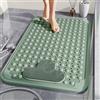 KQIEJUY Tappetino da Doccia Antiscivolo, Tappetino da Bagno con Ventose, Tappeto Antiscivolo da Doccia per Anziani, Tappetino per Piatto Doccia Rettangolare Antiscivolo, Tappeto Bagno 80 x 50 cm