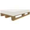 Dibapur Materasso in gommapiuma RG40/60, 120 x 80 x 12 cm, per pallet EUR, cuscino per cani