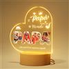 Bemaystar Regalo Personalizzato Festa del Papà - Regalo per Papà - Lampada Personalizzata con Foto e Testo - Cornice in Acrilico con Base LED Opzionale - Idea Regalo Unica e Personale
