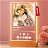 Bemaystar Targa Spotify Personalizzata con Foto - Lampada LED con Codice a Barre | Regalo Originale per Lui e Lei - Idee Regalo per Anniversario di San Valentino, Coppia, Fidanzato e Fidanzata