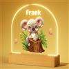 Bemaystar Regali Personalizzati Bambini - Lampada LED Koala in Acrilico, Lampada Personalizzata Con Nome, Luce Notturna Bambini, Regalo Neonata Femmina Nascita Bimba, Idee Regalo Battesimo