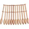 Respicefinem Kit per merletto a tombolo in legno da 12 pezzi tornito strumenti per tessitura accessori per merletto a tombolo artigianato stile antico vintage tornito per lavoro a maglia a mano stru