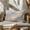CEVAN Rettangolare Federe Cuscini Tessuto Federa Cuscino Viaggio Seta Modello Marmo, Copricuscini Letto Matrimoniale Cotone per Divano Luminoso, Liscio Rinforzato 40x60cm