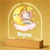 Bemaystar Regali Personalizzati Bambini - Luce Notturna Dell'elefante, Lampada Personalizzata Con Nome, Luce Notturna Bambini, Regalo Neonata Femmina Nascita Bimba, Idee Regalo Battesimo