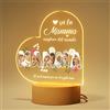 Bemaystar Regalo Personalizzato Festa della Mamma - Regalo per Mamma - Lampada Personalizzata con Foto e Testo - Cornice in Acrilico con Base LED Opzionale - Idea Regalo Unica e Personale