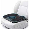 Feagar Cuscino Ergonomico a Cuneo per Sedile Auto con Fodera in Mesh 3D - Alza Sedile in 100% Memory Foam di Alta Qualità, Cuscino Antiscivolo per Conducente, Camion e Ufficio