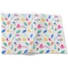 CEVAN Lino Tovaglietta Zen Sottopiatti Personalizzati Foglie dei Cartoni Animati Set di 2, Macchina Caffe da Tavola Bianco 32x42cm