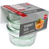 Weck Set di 3 bicchieri da gourmet da 290 ml (creazioni perfette, adatti al forno, lavabili in lavastoviglie, stabilità, bicchieri delicati, senza coperchio) 76124