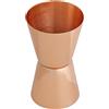 Nikou Misurino da cocktail in acciaio inox, 30/45 ml, a doppia testa, per alcol, strumento di misurazione dell'oncia, utensili da cucina, design 2 in 1