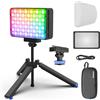 Aputure Amaran Ace 25c Kit RGB Video Light,25 W su fotocamera Pocket Video Light CCT 2300k-10000k, 5.908 lux @ 0,5 m Illuminazione, con batteria ricaricabile e ricarica PD (carbone)