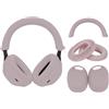 Adhiper Set Cover 3 in 1 in Silicone Antisudore per Sony WH-1000XM5, Copri Cuscinetti Auricolari, Copri Orecchie e Protezione Archetto, Accessori Morbidi Lavabili per Cuffie-Grigio Rosato