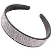 MAGICLULU 1pezzi Cerchietto Bianco con Strass Ampio e Dentellato Fascia Capelli Glitterata Antiscivolo per Donne e Spose Accessorio Elegante per Matrimoni e Feste
