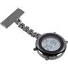 Mipcase Orologio Digitale da Taschino per Infermieri e Medici Spilla di Sicurezza, Display Elettronico, Materiale in Vetro e Lega, Comodo e Portatile per Natale e Compleanno