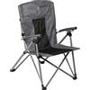 Bo-Camp - Sedia Pieghevole Deluxe King Plus, 4 Posizioni, Colore: Antracite