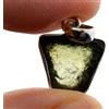 Moldavite - 10,5 Carati - Pendente Tektite - Repubblica Ceca - Argento 925