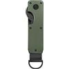 Generic Organizer per chiavi, portachiavi compatto e intelligente, 8,4 cm, in metallo, design anti-sonaglio, adatto per chiavi standard da 1 a 5, soluzione elegante per casa e auto, Verde militare, Refer to