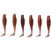 Generic Esca da Pesca con Coda a T Esche in Silicone Morbido Bicolore per Pesca in Acqua Dolce e Salata 6,7 cm 6 Pezzi (#1)
