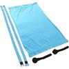 Yosoo Health Gear Amaca Yoga Poliestere Cotone Antenna Yoga Altalena Porta Regolabile Ancoraggio Portatile Stretch Training per Palestra Domestica Sala Adulti (cielo blu)