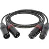 VAN DEN HUL D-501 SILVER H. Terminato XLR Coppia di cavi Audio Bilanciati NUOVI