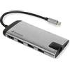 Verbatim Adattatore Verbatim Hub Usb-C - Usb-C/ 3Xusb-A 3.0/Hdmi/Eternet/Sd/Microsd Aluminiowy/Aluminum 49142 Hub Usb-C - Usb-C/ 3Xusb-A 3.0/Hdmi/Eternet/Sd/Microsd Aluminiowy/Aluminum 49142