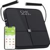 HAMMER Bilancia di analisi corporea HAMMER Body Screen TX, 8 sensori, 15 misurazioni, app inclusa, Bluetooth
