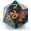 GlassStaff Kostka D20 Liquid Core Eye of the Oracle 50mm - CritStones