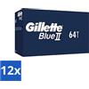 Gillette Blue 2 rasoio usa e getta - resistente e confortevole - 64 lamette - confezione valore - 12 pezzi