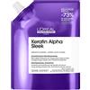 L'Oréal Professionnel Serie Expert Keratin Alpha Sleek, shampoo ricarica, 500 ml