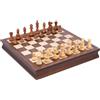 Italfama Scacchiera Fatta A Mano In Legno 50Cm, Pedine Pesate, Contenitore