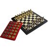 Italfama Set Da Scacchi E Dama In Legno Italfama Con Pezzi In Metallo Oro Argento Italia