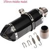 Tubo di Scarico moto terminale moto silenziatore universale carbonio carbon look