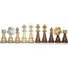 Italfama Pezzi Di Scacchi Oversized In Ottone E Legno 5" Re Fatto In Italia