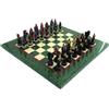Italfama Set Di Scacchi In Resina Italfama Robin Hood Con Tavolo In Legno Verde 42x42cm