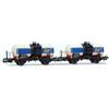 RIVAROSSI HR6709 DUE carri cisterna Uh livrea "IP" bianco/blu/arancio/nero,