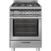 Glem Cucina a Gas 4 Fuochi Forno a Gas Ventilato Multifunzione con Grill Larghezza x Profondità 60x60 cm Classe A colore Acciaio Inox - ST664VI