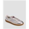 Alohas Sneakers In Pelle Da Donna Alohas Tb.490 Shimmer Recycled Silver Cream Leather Sneakers