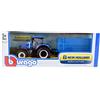 Burago Trattore New Holland con Rimorchio, Scala 1:3, Modelli Assortiti