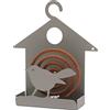 Arti & Mestieri Uccello - Porta Zampirone da Tavolo di Design di Colore Fango 100% Made in Italy - Ferro, 18x5Px18H cm