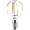 Philips Lighting Lampadina LED Classic Sfera, Attacco E14, 4W Equivalenti a 40W, 2700K, Luce Bianca Calda