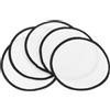 PATIKIL Toppe Vuote Per Sublimazione Tessuto Rotondo Termoadesive Per Riparazione Cappello Abbigliamento Scarpe Zaini DIY Artigianato 15 Pz Bianco 3.1