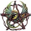 Nemesis Now - Placca da parete con pentagramma della foresta, 38 cm, colore: Verde