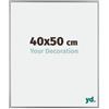 yd. Your Decoration - Cornice 40x50 cm - Argento Lucente - Decorativa Parete in Plastica con Vetro in acryl - Antiriflesso - 40x50 Cornice - Evry