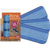 Bona pad pulizia microfibra design due zone, panno pulizia parquet 3 pz | panni per parquet, panni detergenti pavimenti, intense pav, microfiber mop